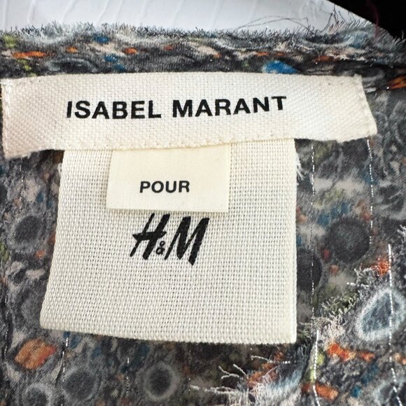 Isabel Marant x H&M Printed Blouse, size 4 (fits like size 0!!) - Picture 4 of 10